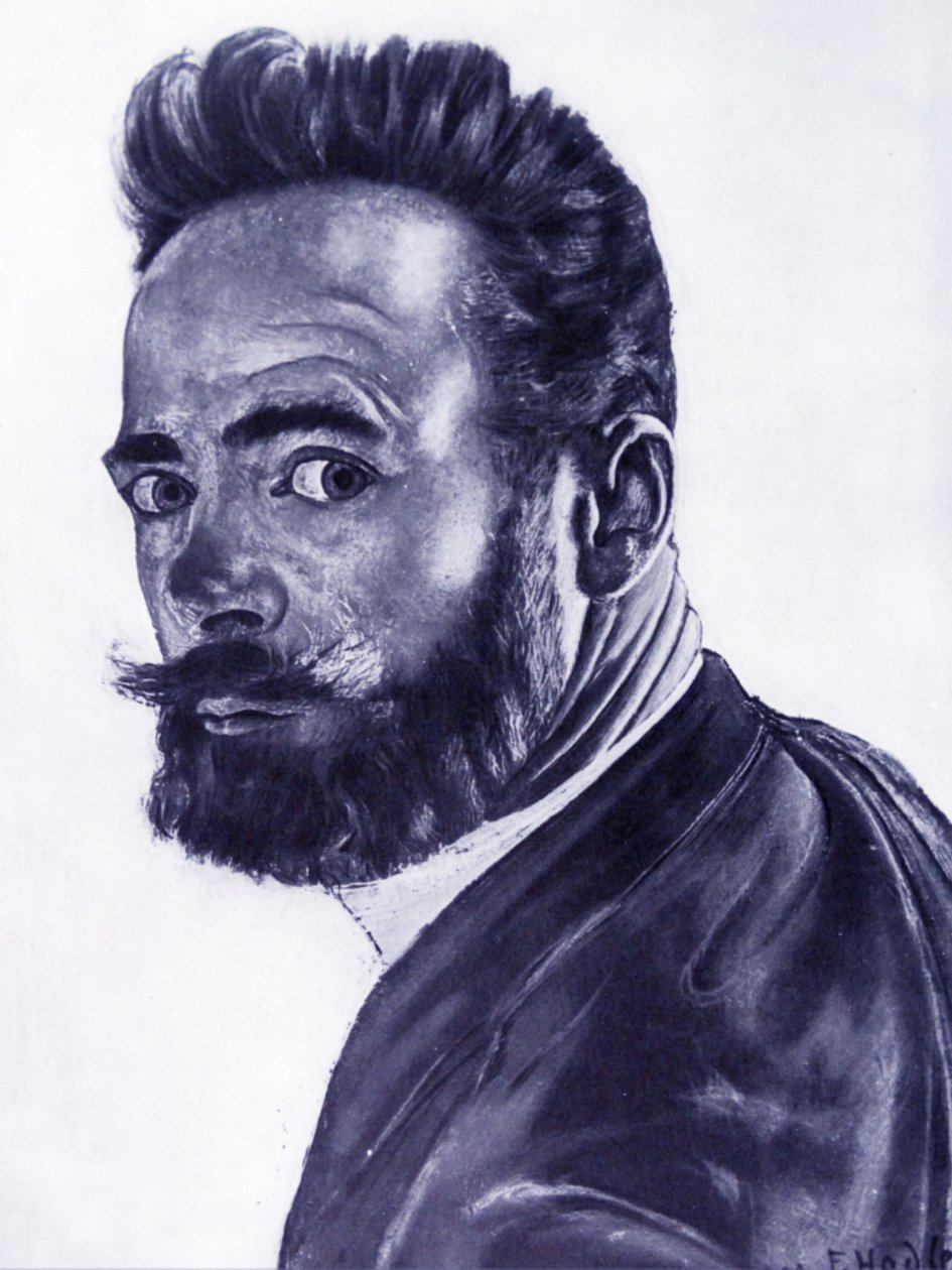 Självporträtt, 1891 av Ferdinand Hodler