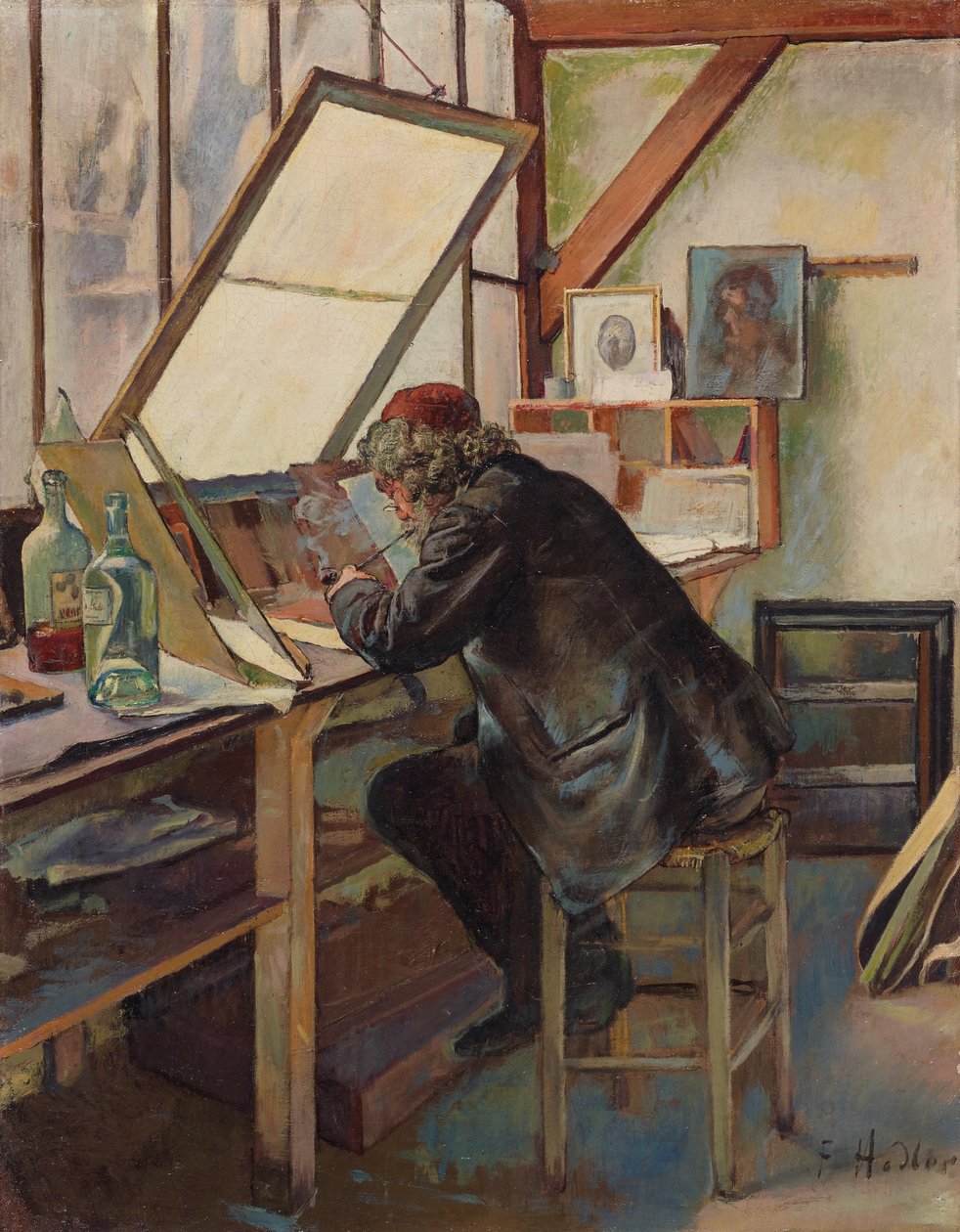 Gravören av Ferdinand Hodler