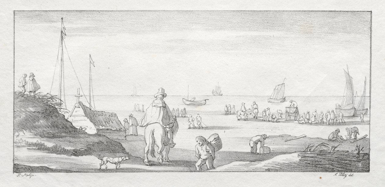 Längs en holländsk kust av Ferdinand I Piloty