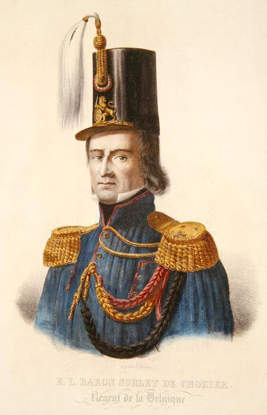 Baron Erasme Surlet de Chokier (1769-1839) Belgiens regent av Ferdinand J.J. Daems