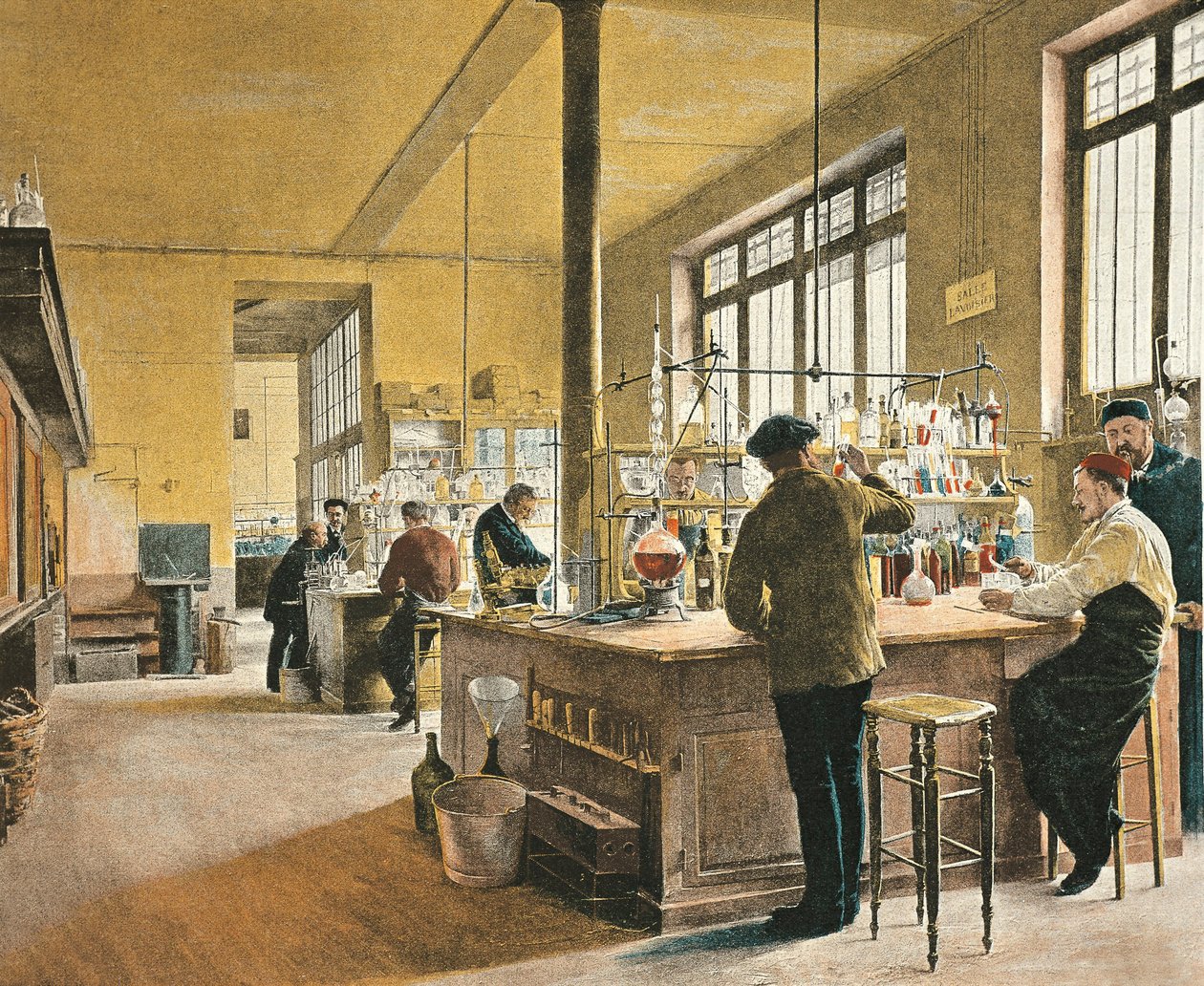 Frankrike, Paris, kommunalt kemiskt laboratorium i Paris av Ferdinand Joseph Gueldry