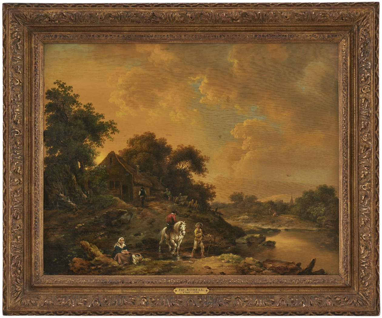 Kvällslandskap av Ferdinand Kobell