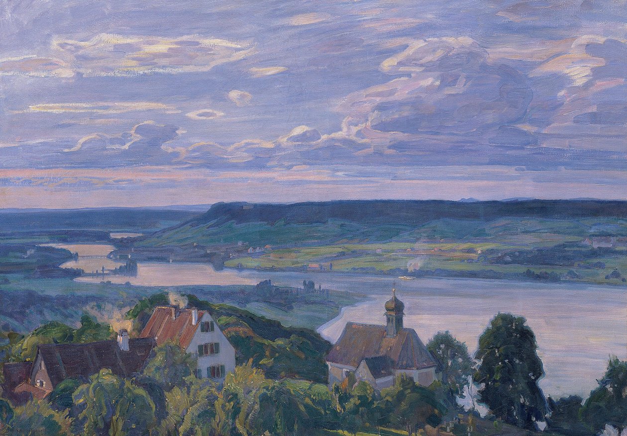 Klingenzell vid floden Rhen av Ferdinand Kruis
