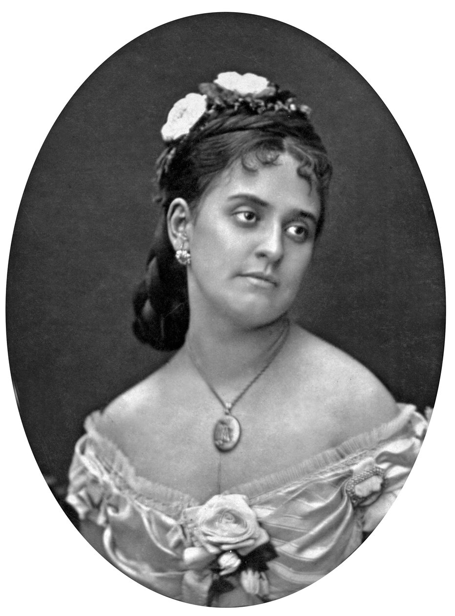 Sopranen Anna de Belocca, foto av Mulnier av Ferdinand Mulnier