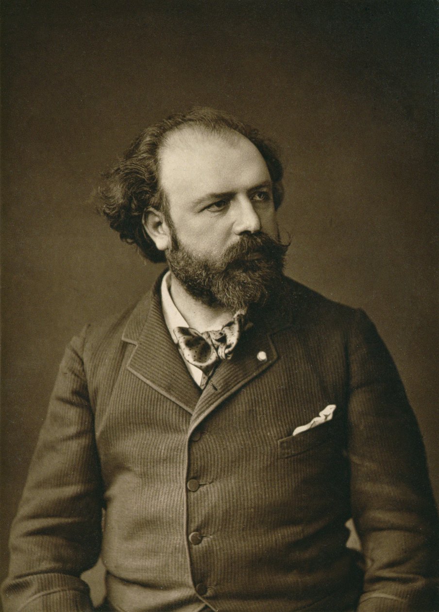 Zacharie Astruc (1835-1907), från Galerie Contemporaine, ca 1874-78 av Ferdinand Mulnier
