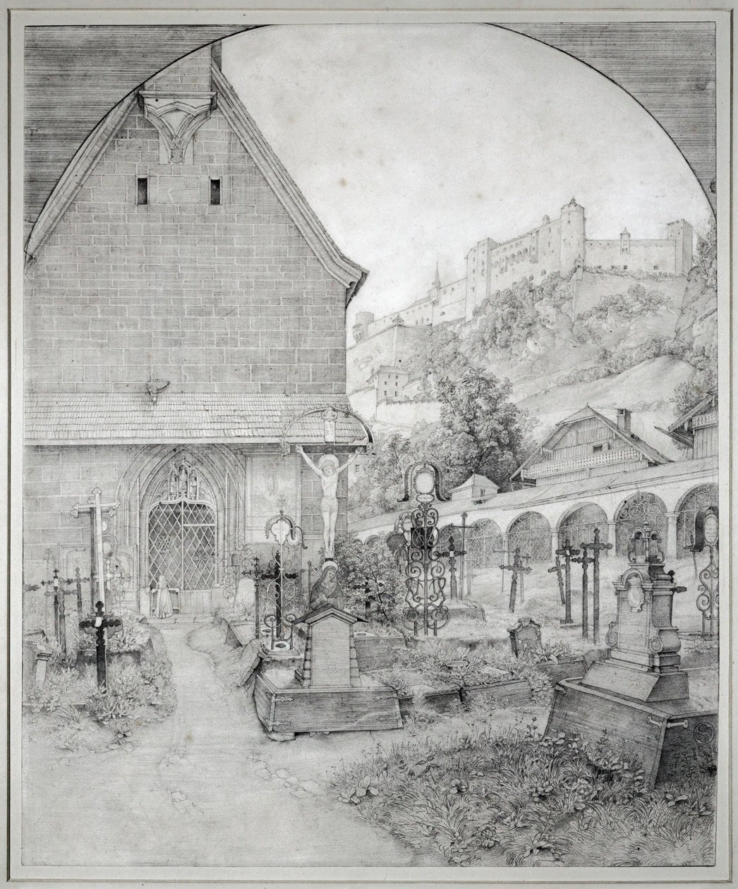 Sankt Peters kyrkogård i Salzburg, Österrike ... av Ferdinand Olivier
