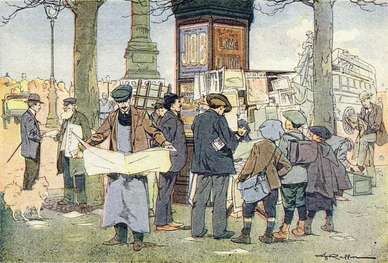 Kiosken har tidningar, i Imagier de l