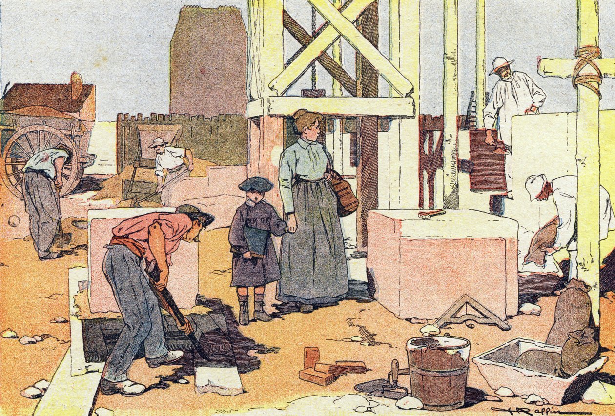 The Macon, in Childhood Picture Book, ca 1900 (gravyr) av Ferdinand Raffin