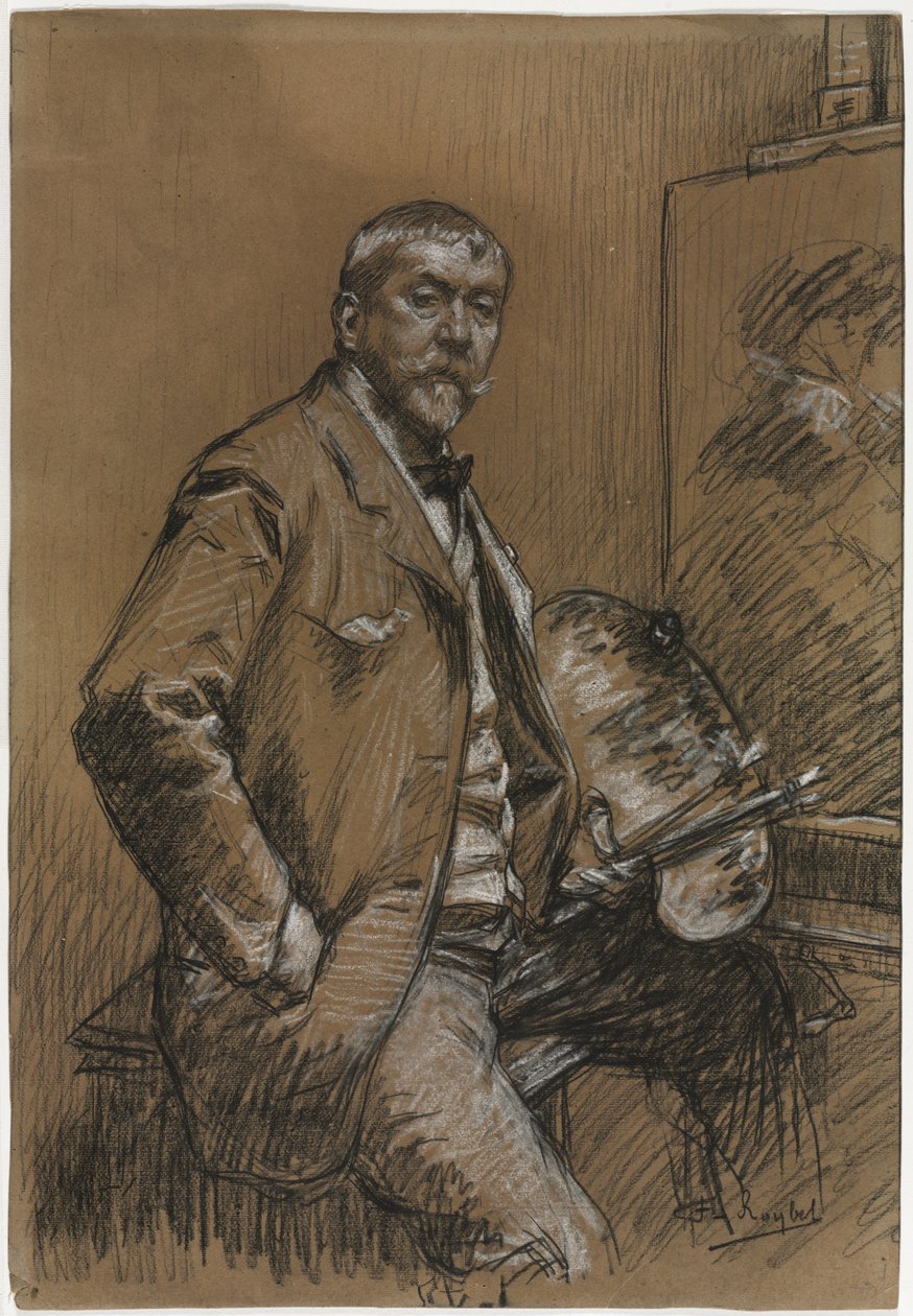 Självporträtt, 1800-1900-tal. av Ferdinand Roybet