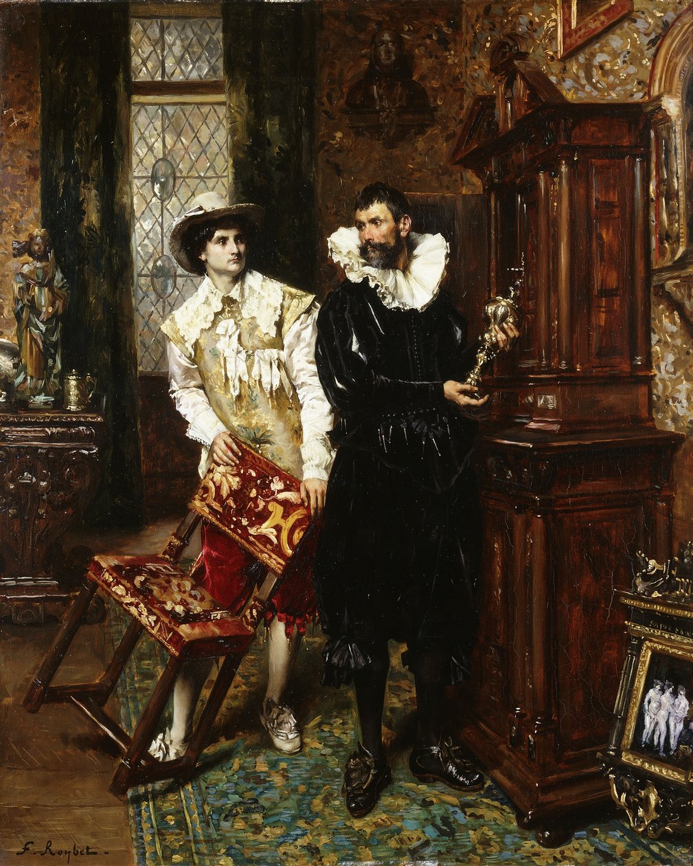 kännarna, av Ferdinand Roybet