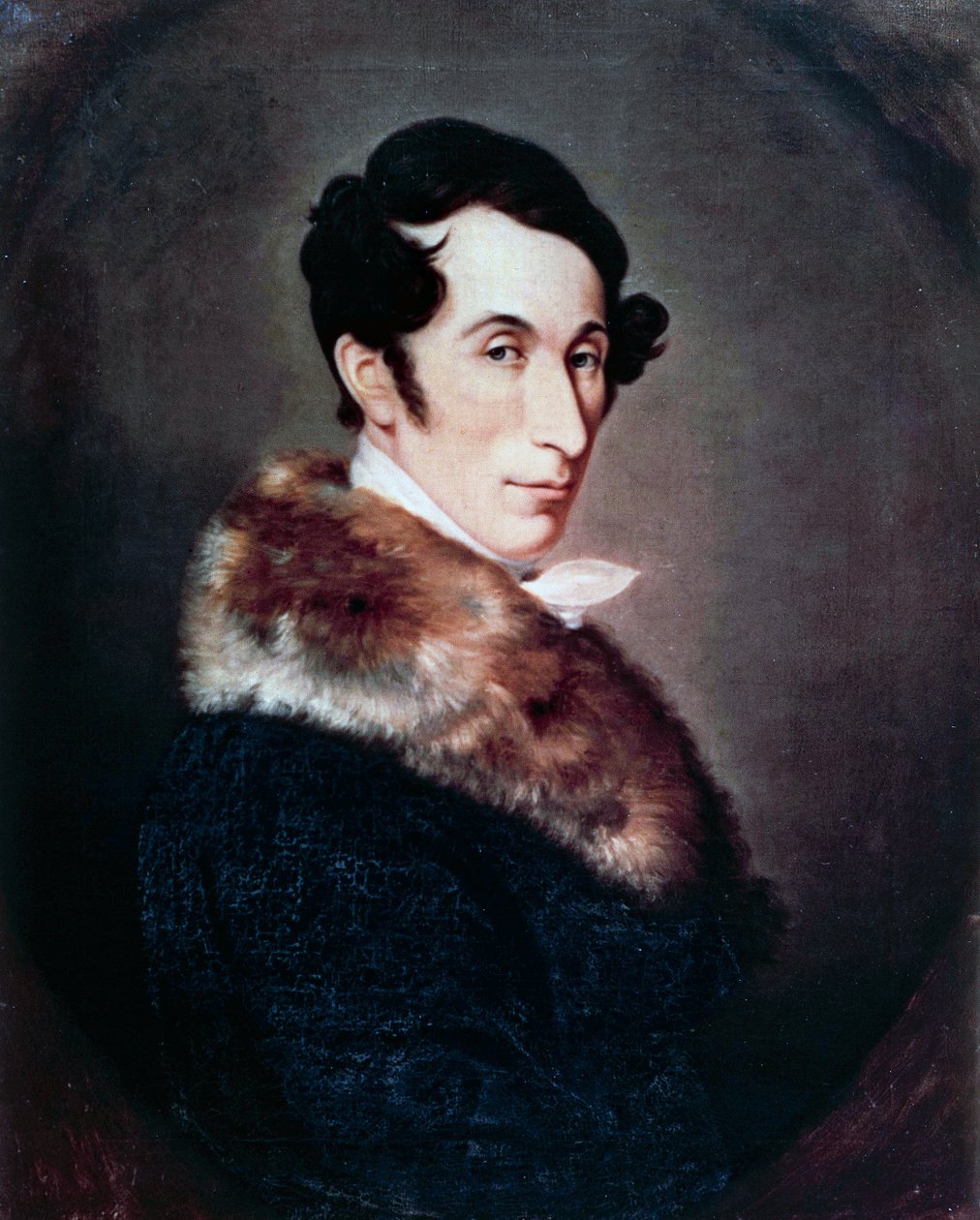 Porträtt av den tyske kompositören, dirigenten och pianisten Carl Maria von Weber (Eutin i Lubeck av Ferdinand Schimon