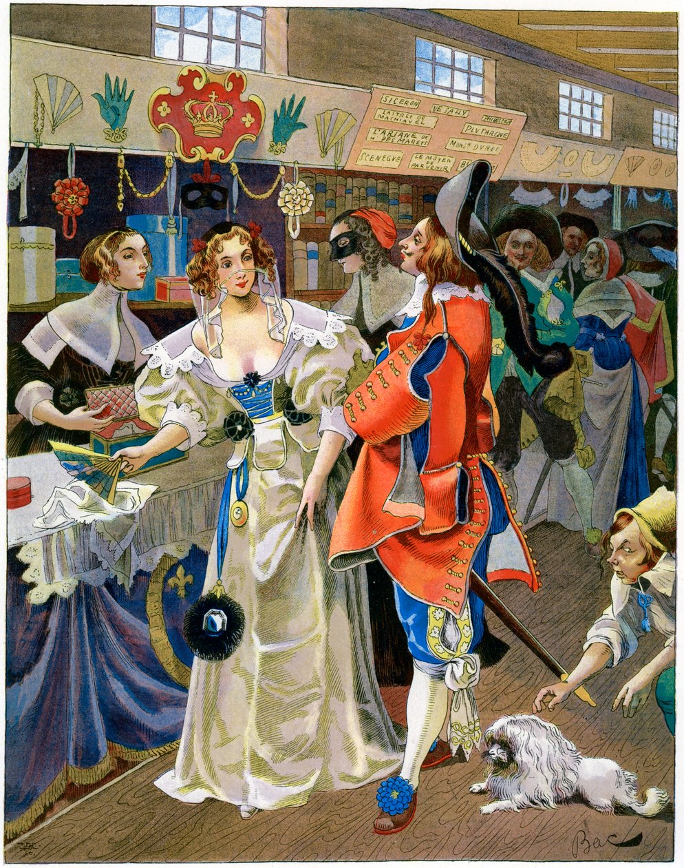 Les Galeries de Bois under Ludvig XIII:s regeringstid, 1600-talet, c1870-1950 av Ferdinand Sigismund Bac