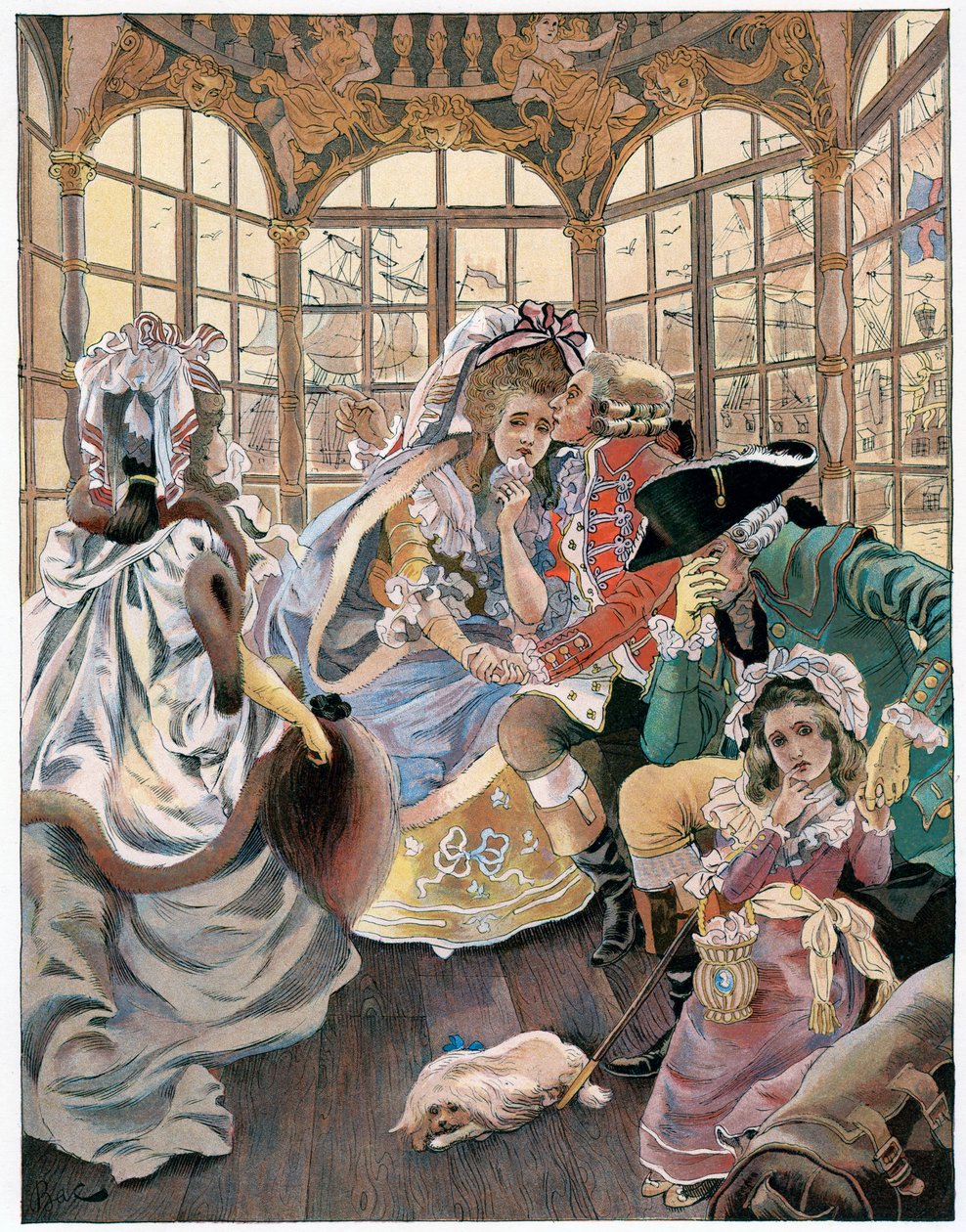 Emigrationen under revolutionen, 1700-talet, c1880-1950. av Ferdinand Sigismund Bac