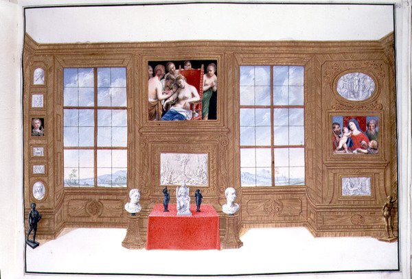 Bok II f.53 Målad inventering av Karl VI:s samling i Stallburg, Wien, 1720-30 (wc) av Ferdinand Storffer or Astorffer