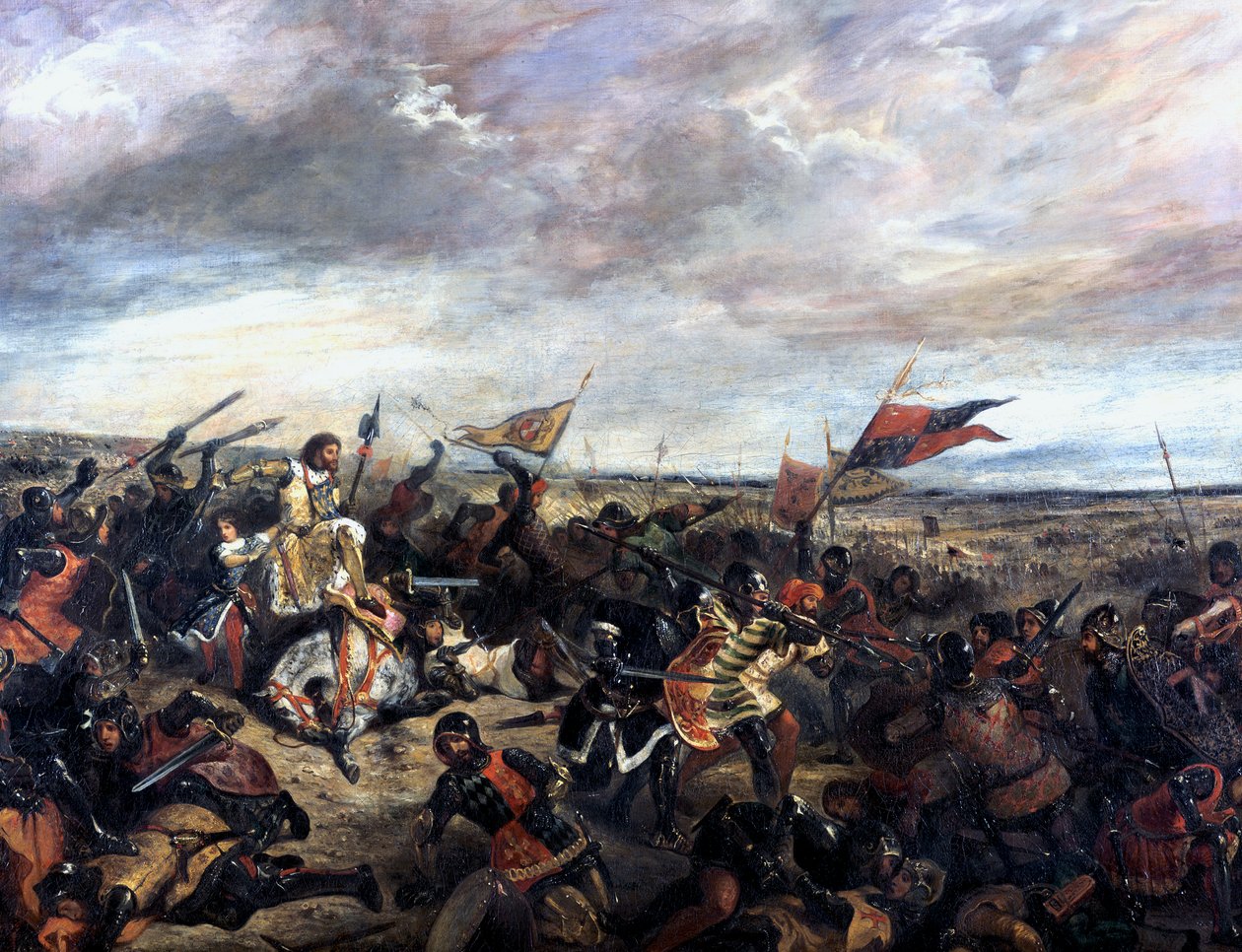 Slaget vid Poitiers 1356, 1830 av Ferdinand Victor Eugene Delacroix