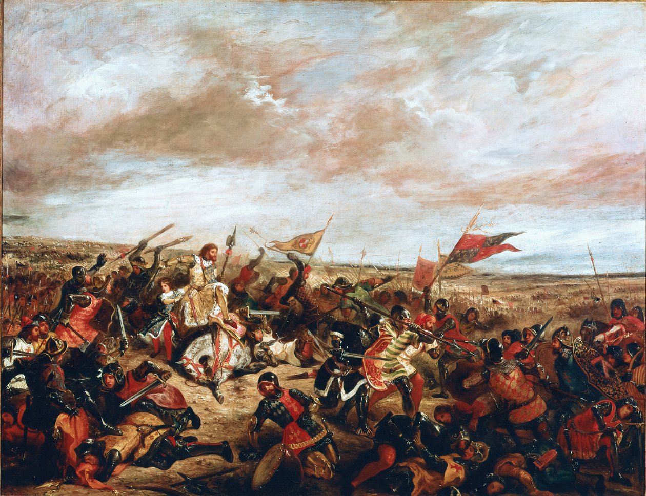 Slaget vid Poitiers den 19 september av Ferdinand Victor Eugene Delacroix