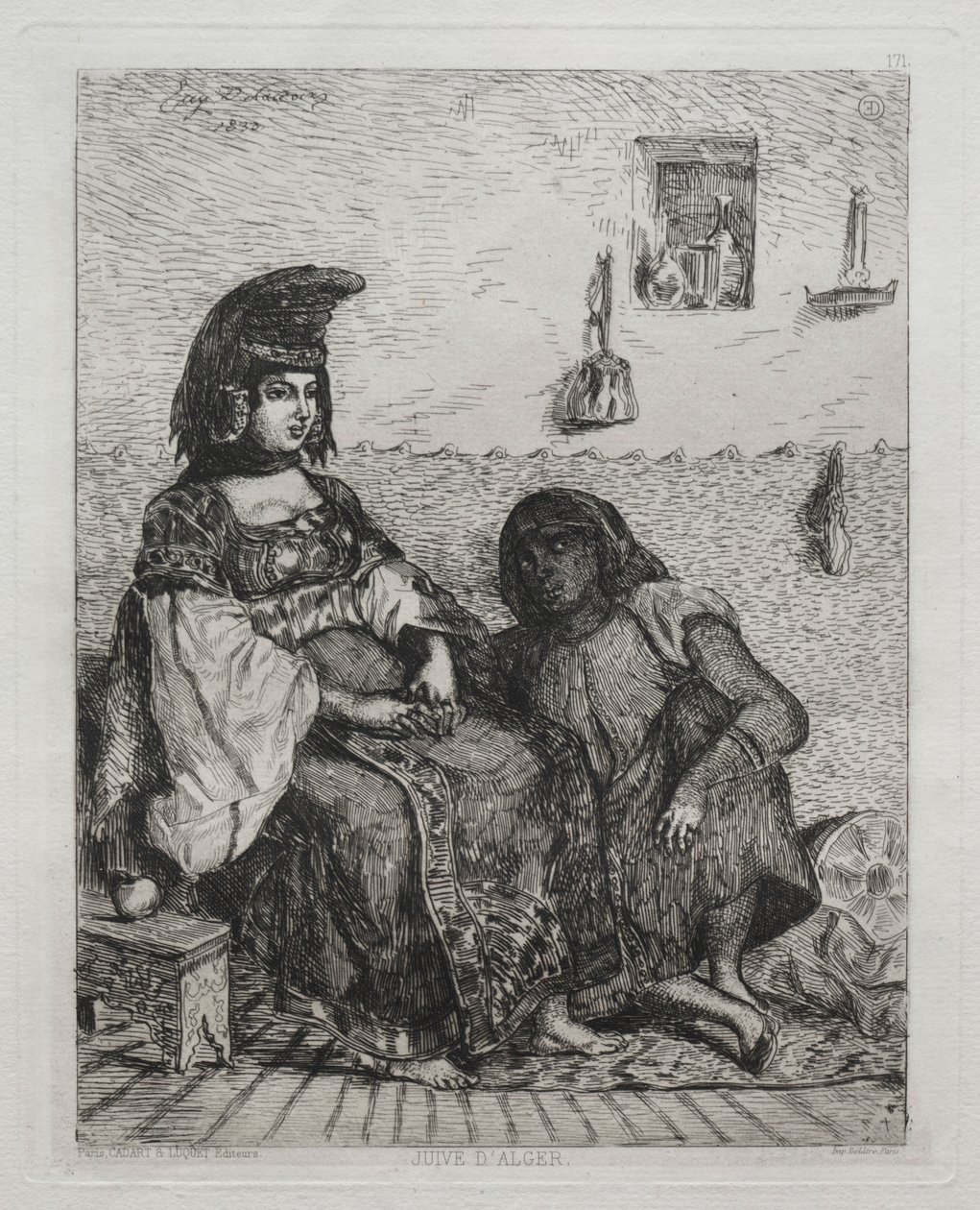 judinna i Alger. av Ferdinand Victor Eugene Delacroix