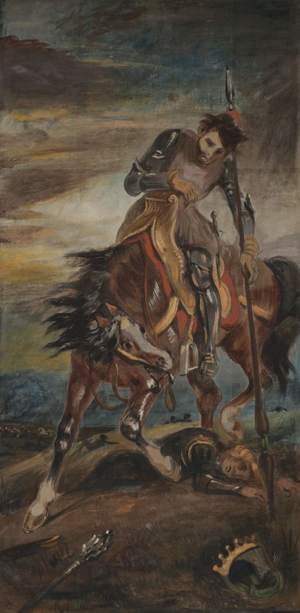 Kung Rodrigo av Ferdinand Victor Eugene Delacroix