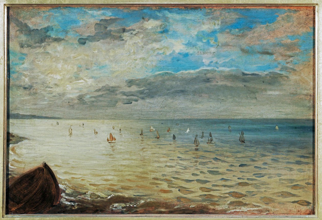 La mer vu des hauteurs de Dieppe - havet sett från Dieppes höjder
från Dieppe ... av Ferdinand Victor Eugene Delacroix