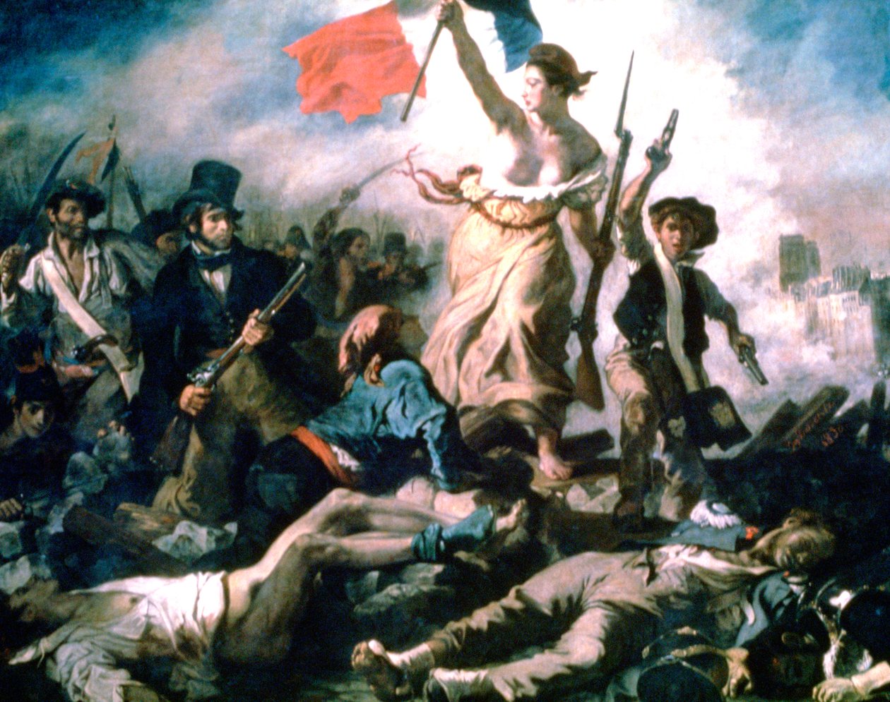 Liberty Leading the People, 1830 av Ferdinand Victor Eugene Delacroix