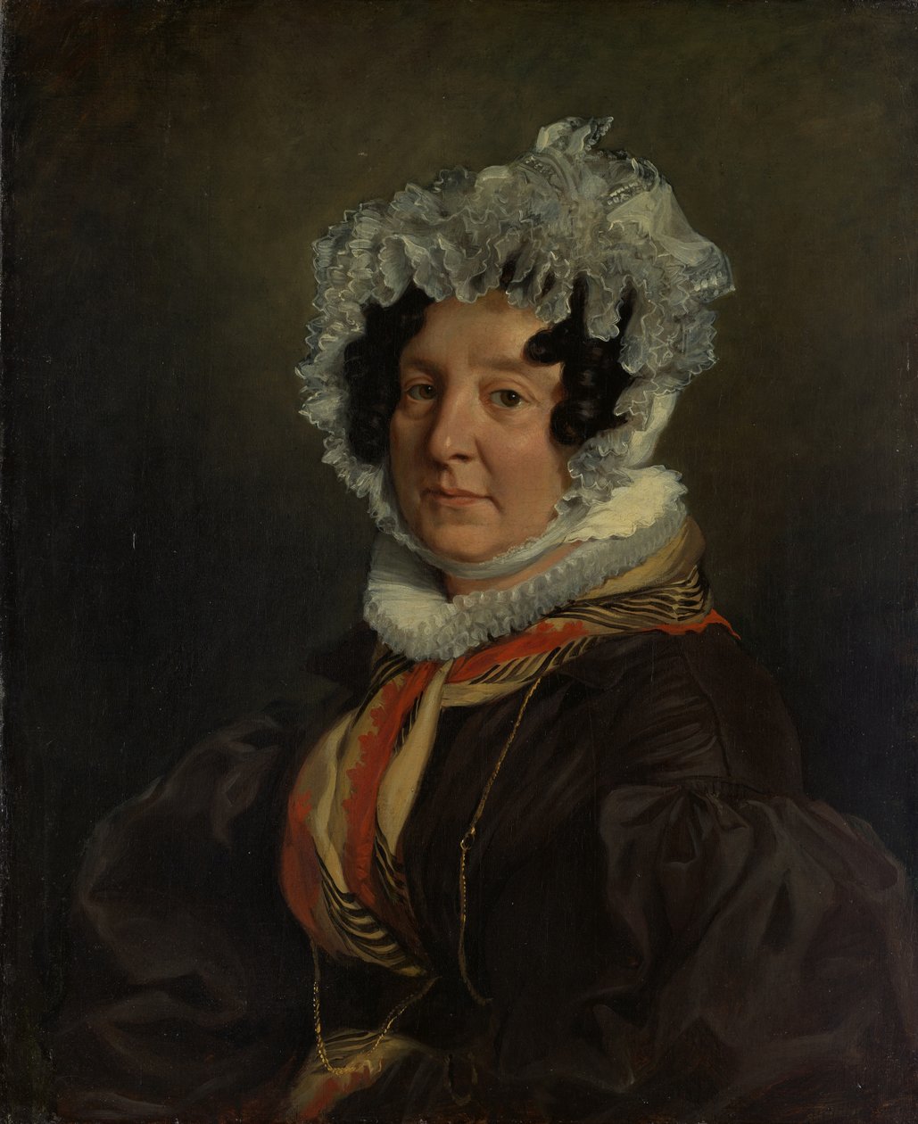Madame Henri Francois Riesener, 1835 av Ferdinand Victor Eugene Delacroix