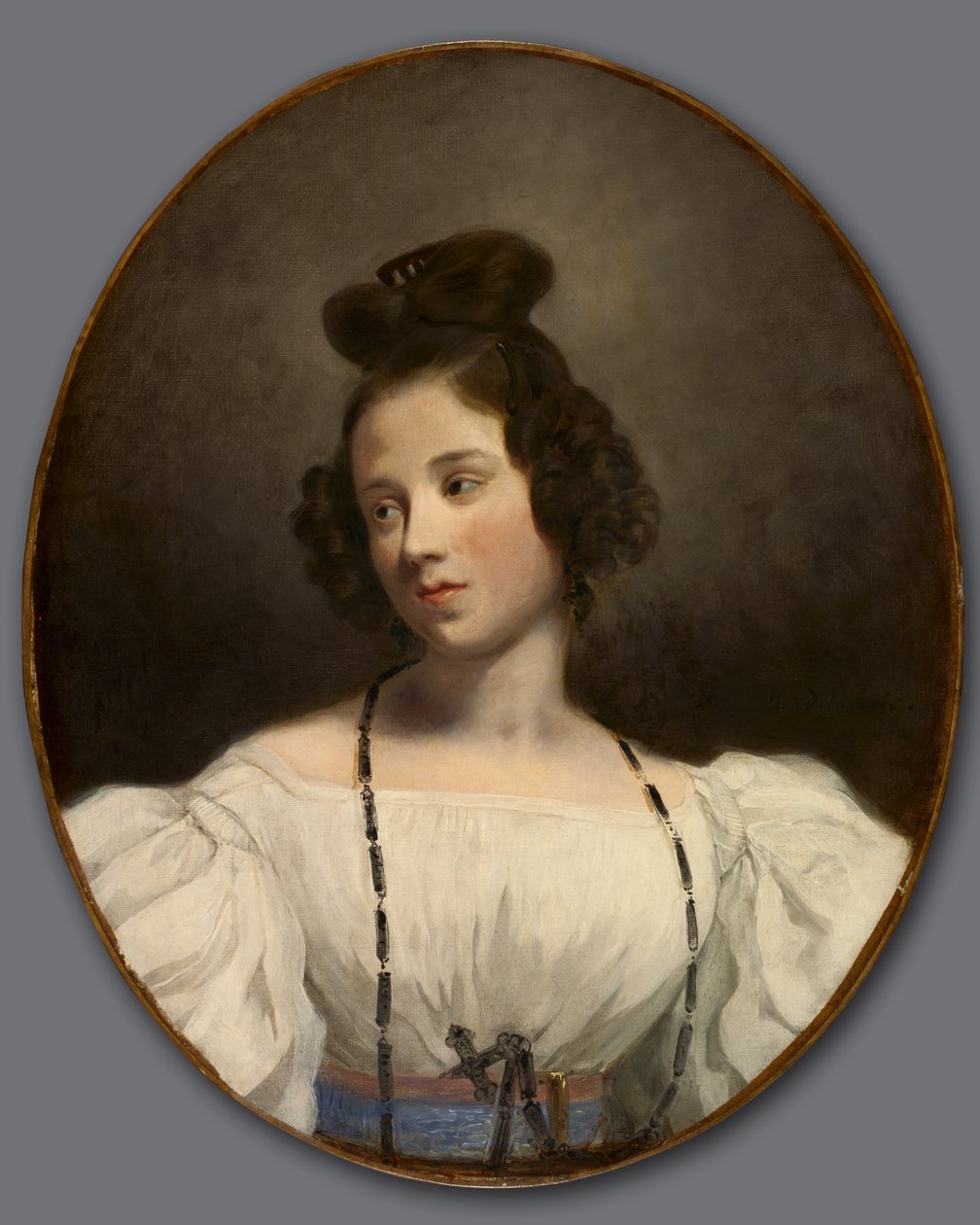 Fröken Alexandrine-Julie de la Boutraye, ca 1832-1834 av Ferdinand Victor Eugene Delacroix