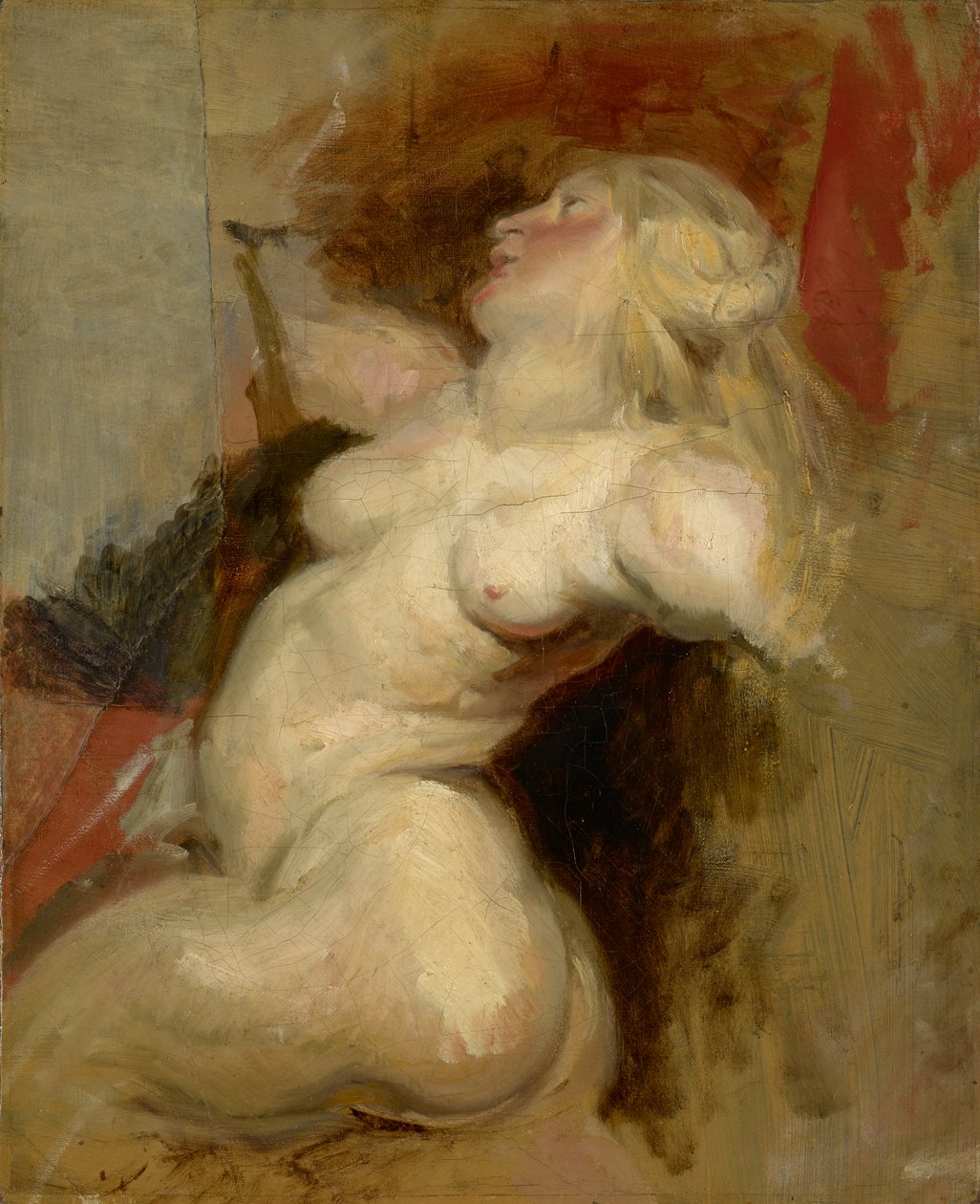 Nereid (kopia efter Rubens), c.1822 av Ferdinand Victor Eugene Delacroix