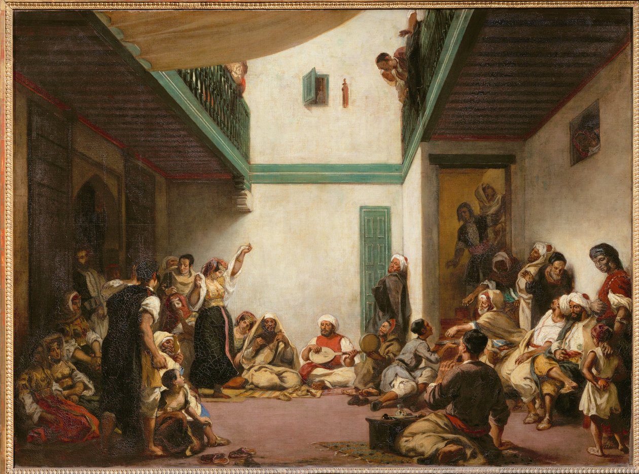 Judiskt bröllop i Marocko ... av Ferdinand Victor Eugene Delacroix