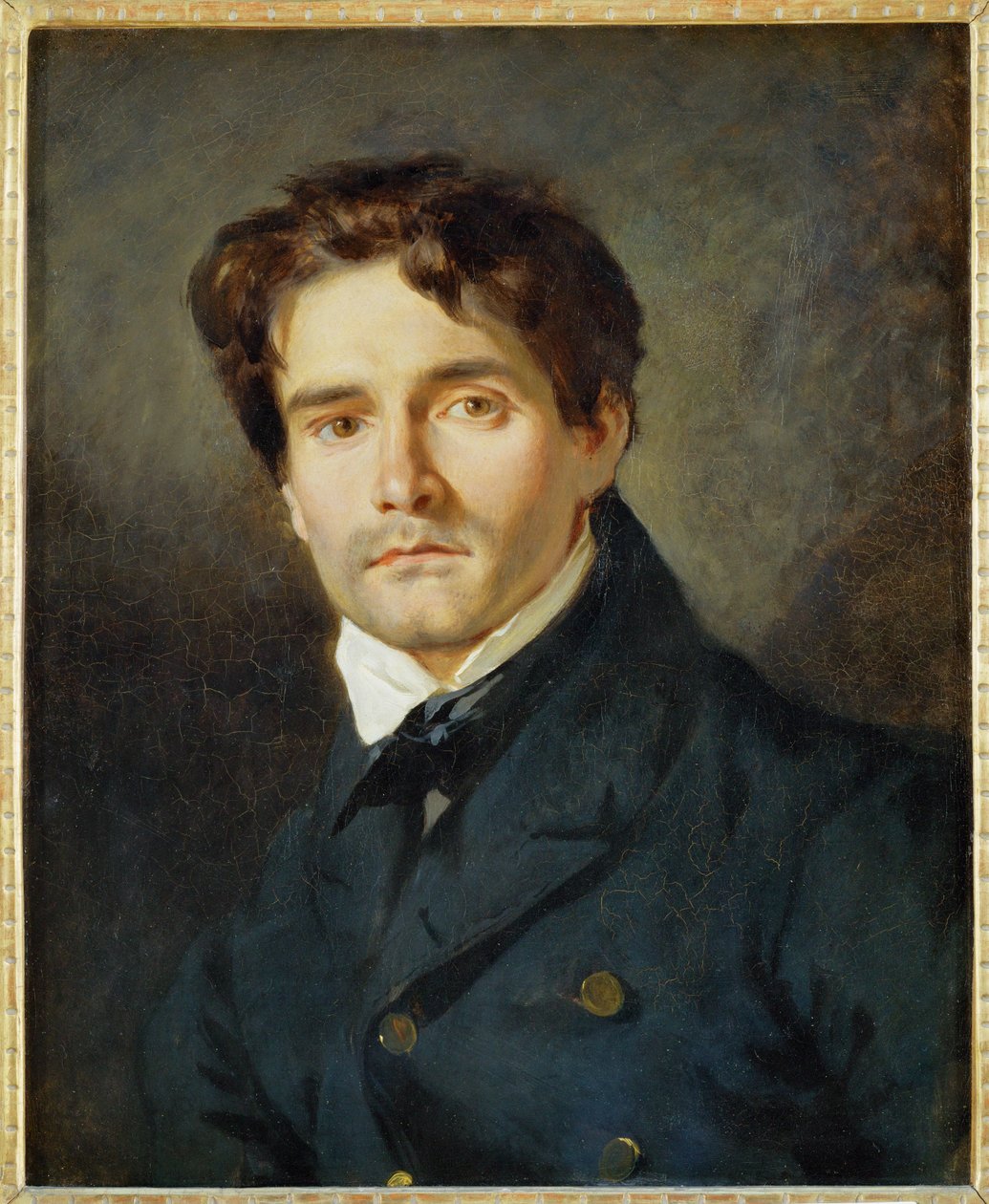 Porträtt Leon Riesener ... av Ferdinand Victor Eugene Delacroix