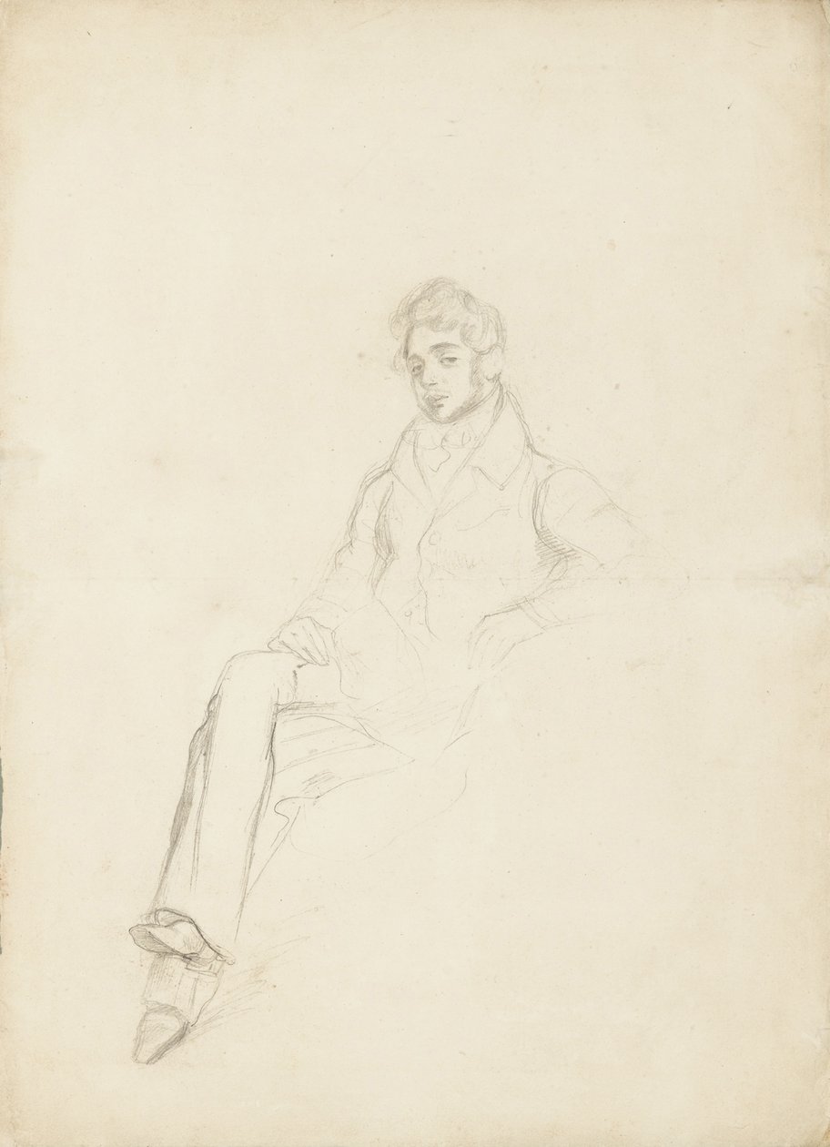 Porträtt av greve Anatole Nikolaievich Demidov, 1:e prins av San Donato 1812-1870, 1864 av Ferdinand Victor Eugene Delacroix