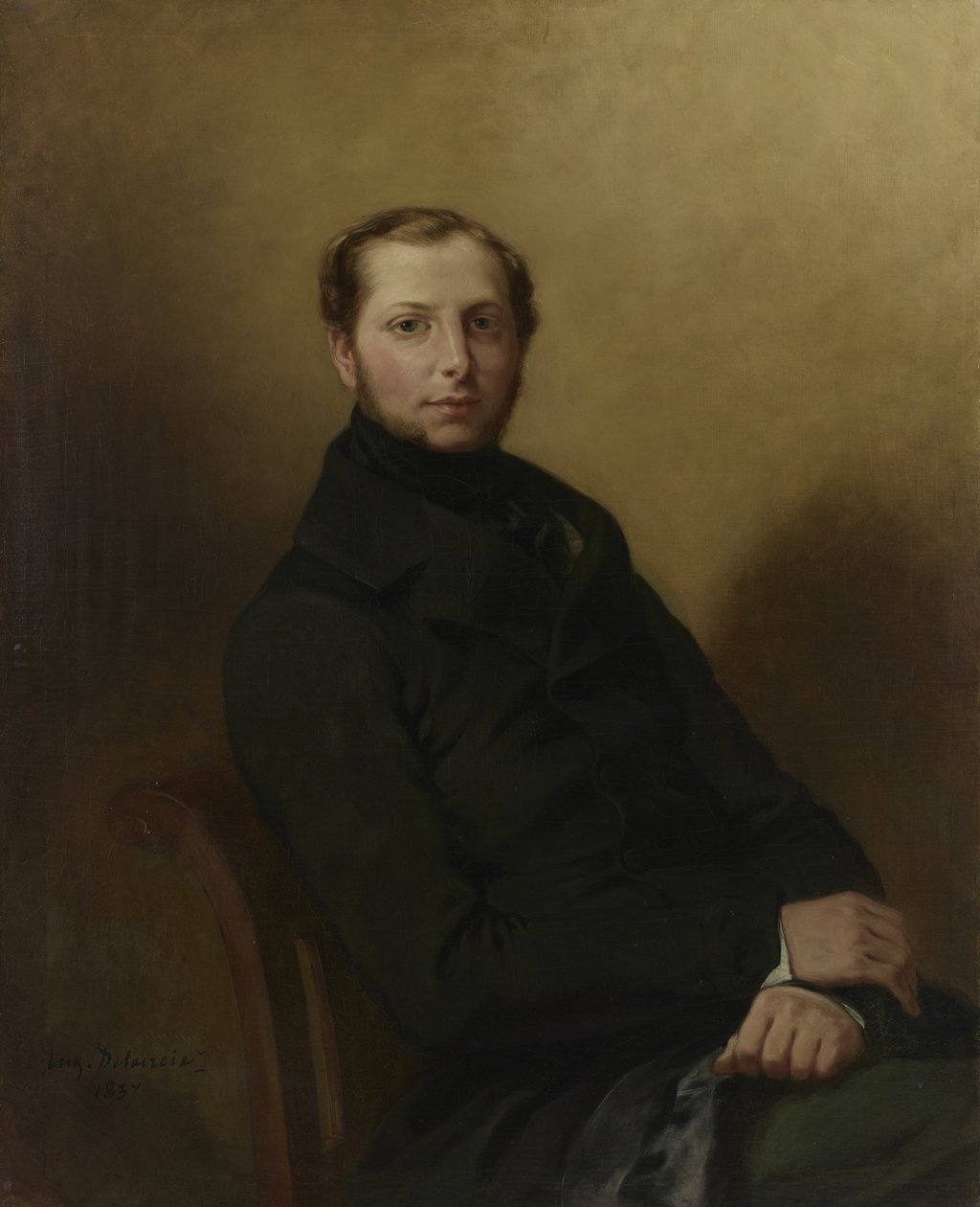 Porträtt av greve Charles de Mornay, 1837 av Ferdinand Victor Eugene Delacroix