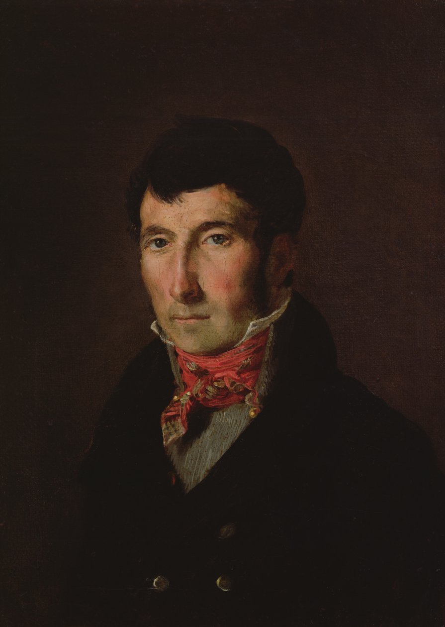 Porträtt av Fougerat av Ferdinand Victor Eugene Delacroix