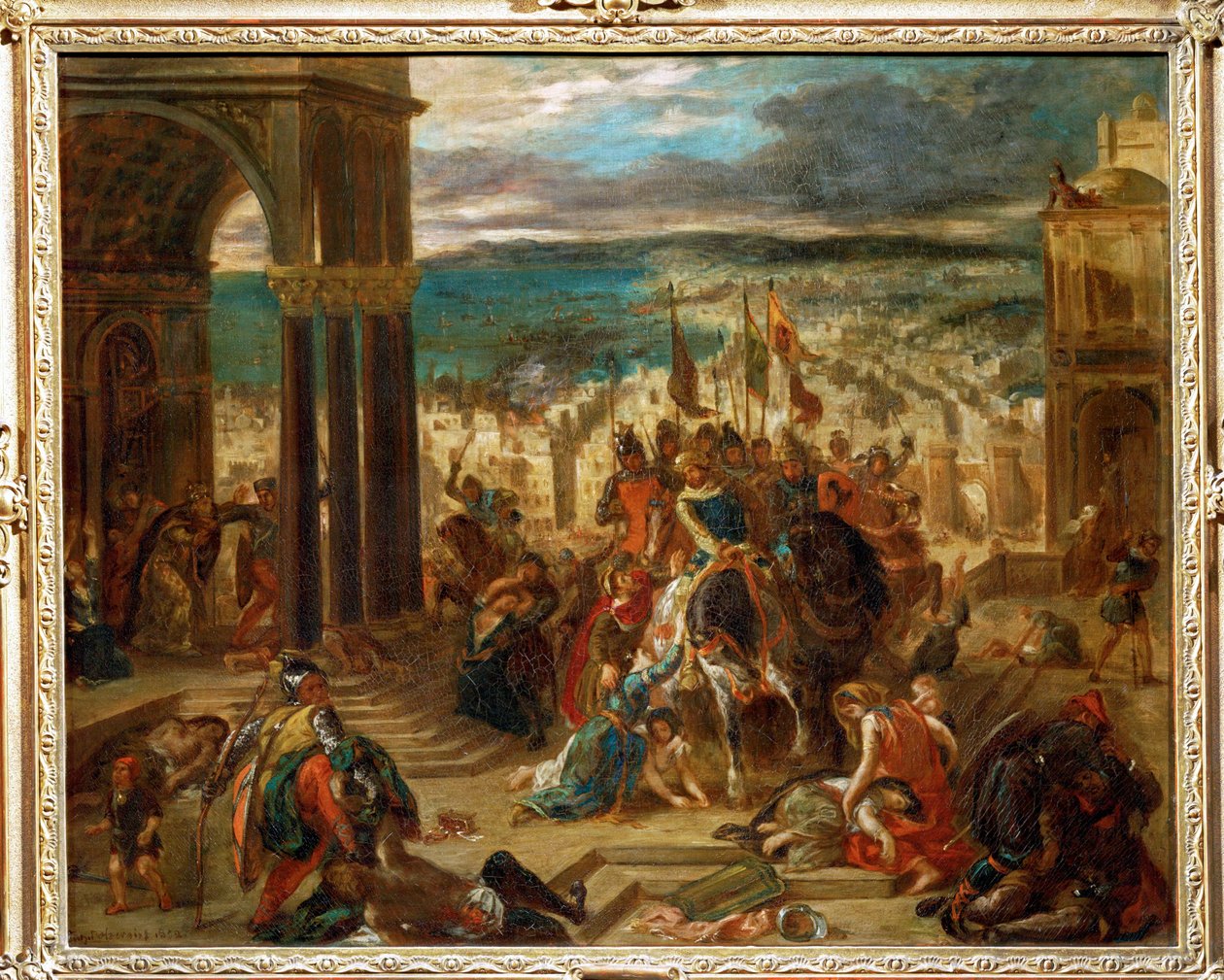 Korsfararnas erövring av Konstantinopel ... av Ferdinand Victor Eugene Delacroix