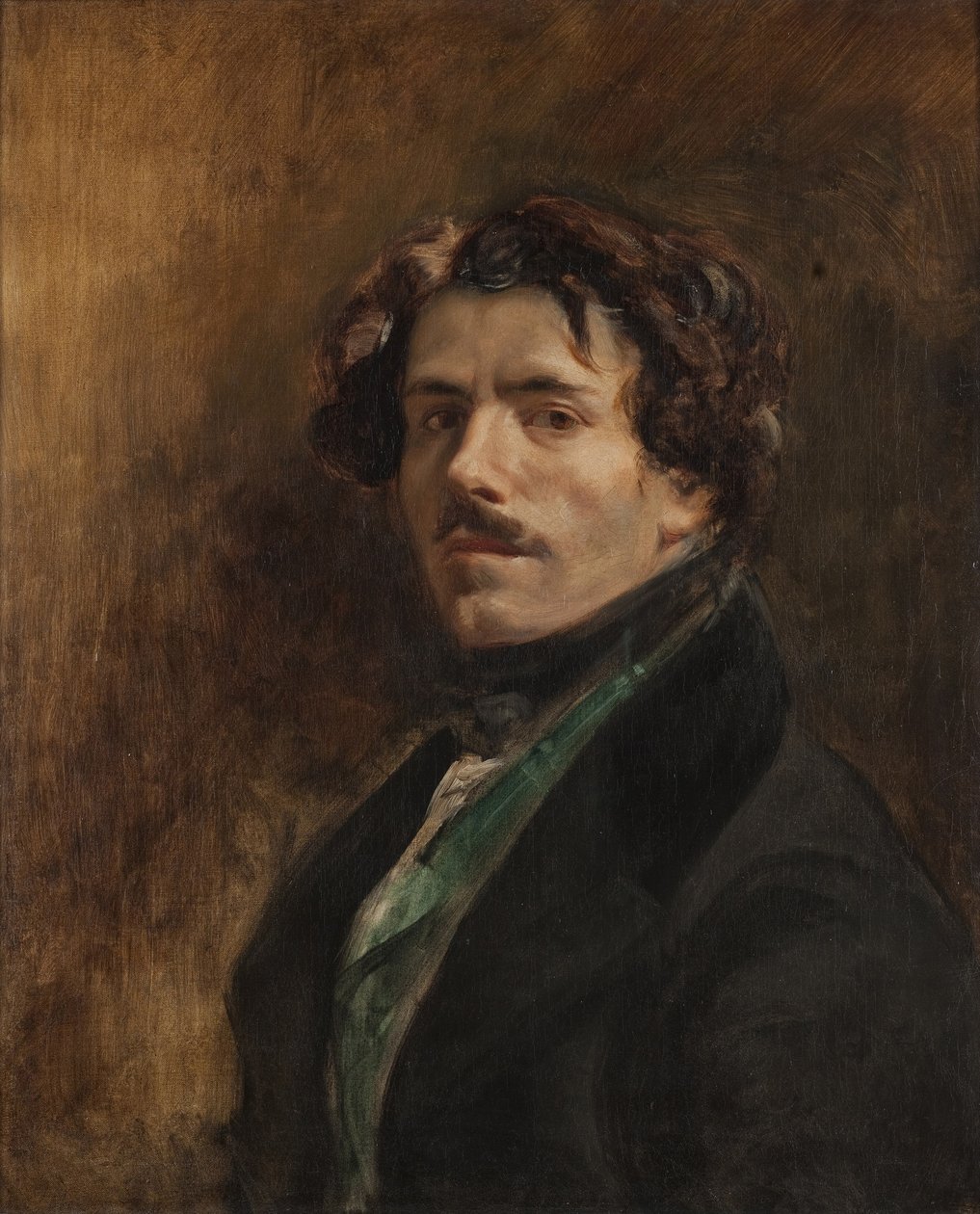 Självporträtt av Ferdinand Victor Eugene Delacroix