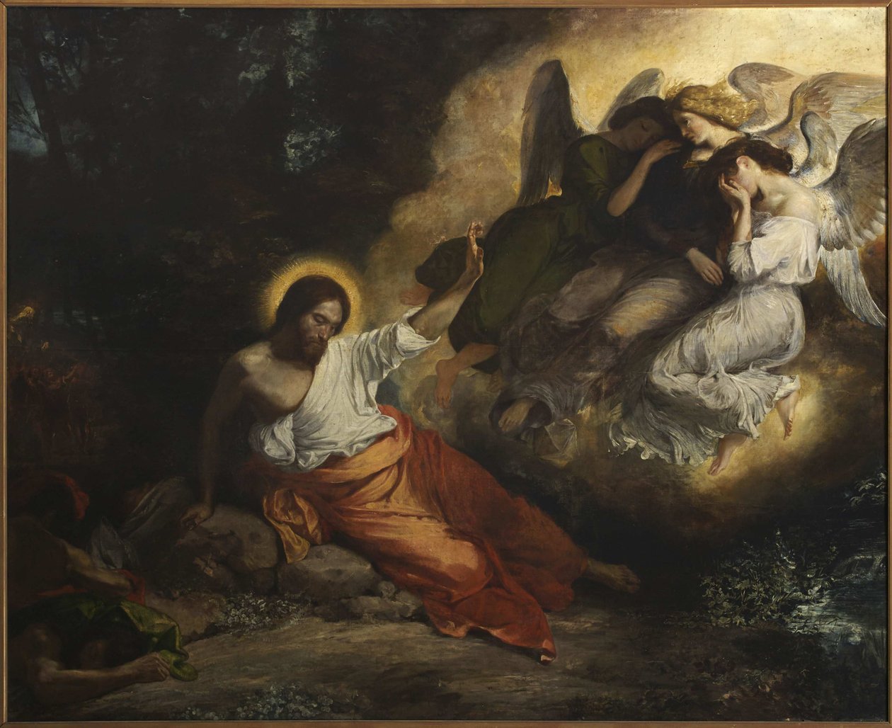 Kval i trädgården, 1826. av Ferdinand Victor Eugene Delacroix