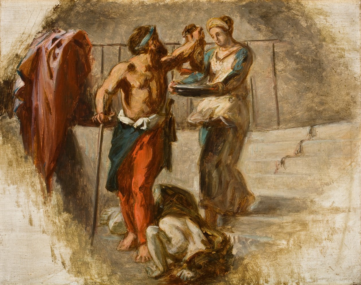 Halshuggningen av Johannes Döparen, c.1838 av Ferdinand Victor Eugene Delacroix