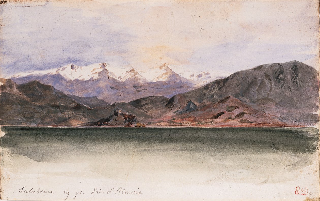 Spaniens kust vid Salabrina av Ferdinand Victor Eugene Delacroix