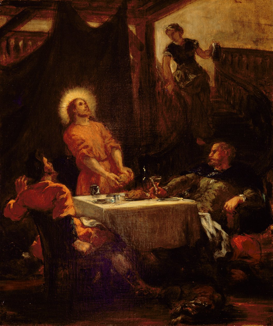 Lärjungarna i Emmaus, 1853 av Ferdinand Victor Eugene Delacroix