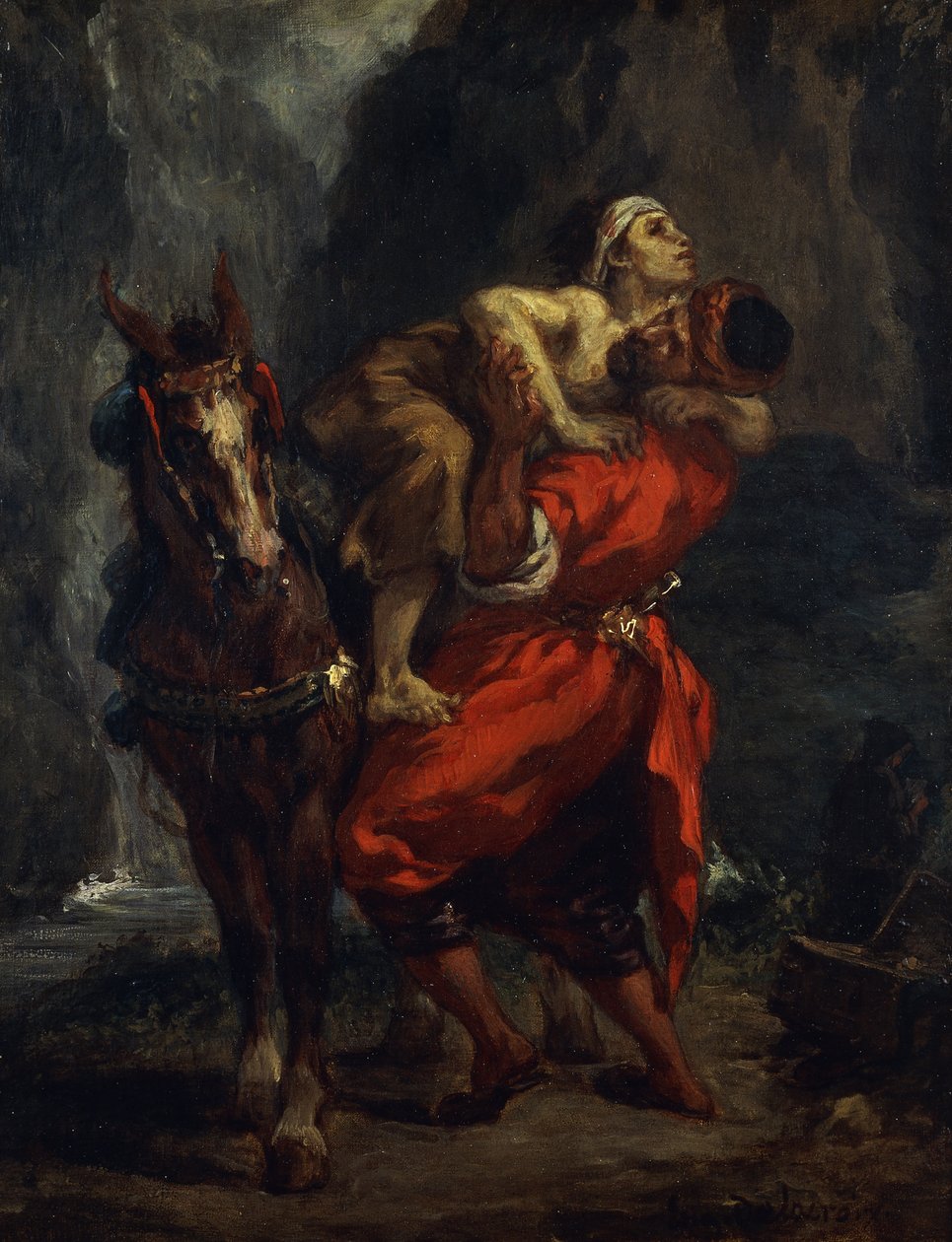 Den barmhärtige samariten, av Ferdinand Victor Eugene Delacroix