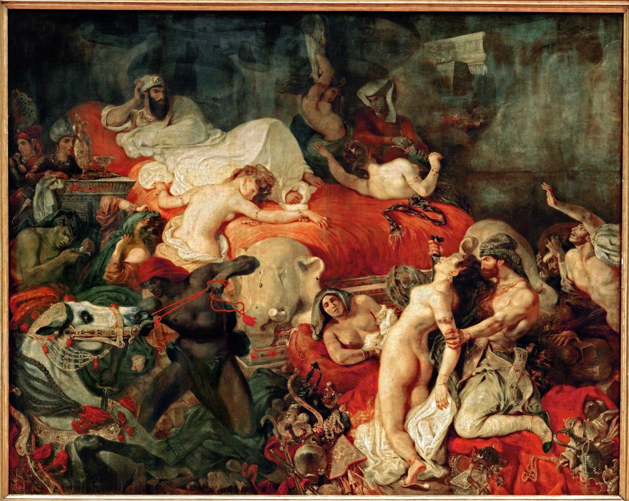 Sardanapals död... av Ferdinand Victor Eugene Delacroix