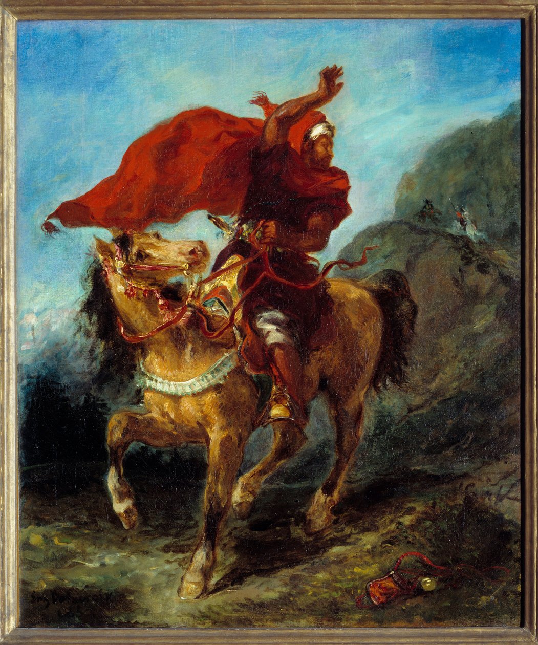 Signalen. Målning av Eugene Delacroix (1798-1863) av Ferdinand Victor Eugene Delacroix