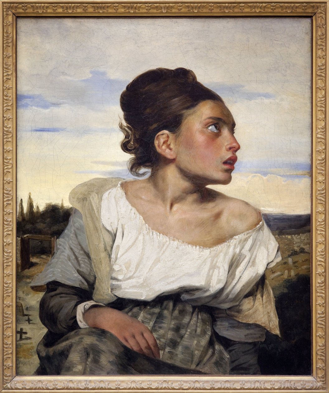 Ung föräldralös på kyrkogården, ca 1824 (olja på duk) av Ferdinand Victor Eugene Delacroix