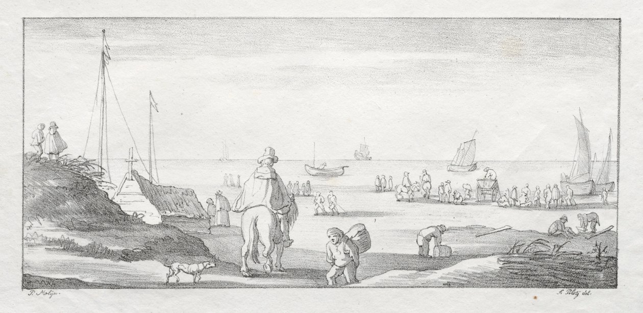 Längs en holländsk kust, 1811-1816. av Ferdinand the Elder Piloty