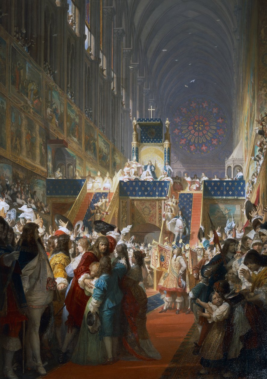 Ludvig XIV av Frankrike tar emot representanter för samhällsklasserna i Paris av Ferdinand the Elder Piloty