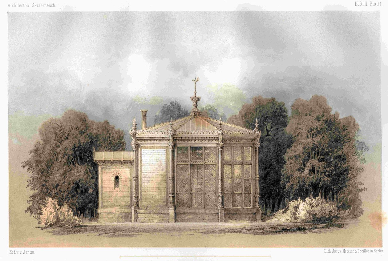 Berlin Schloss Glienicke kanariefågelhus av Ferdinand von Arnim