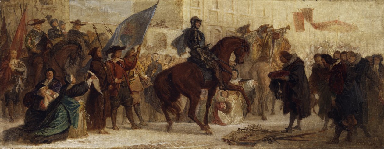 Maximilian I:s intåg i Prag efter segern på Vita berget 1620 av Ferdinand von Piloty