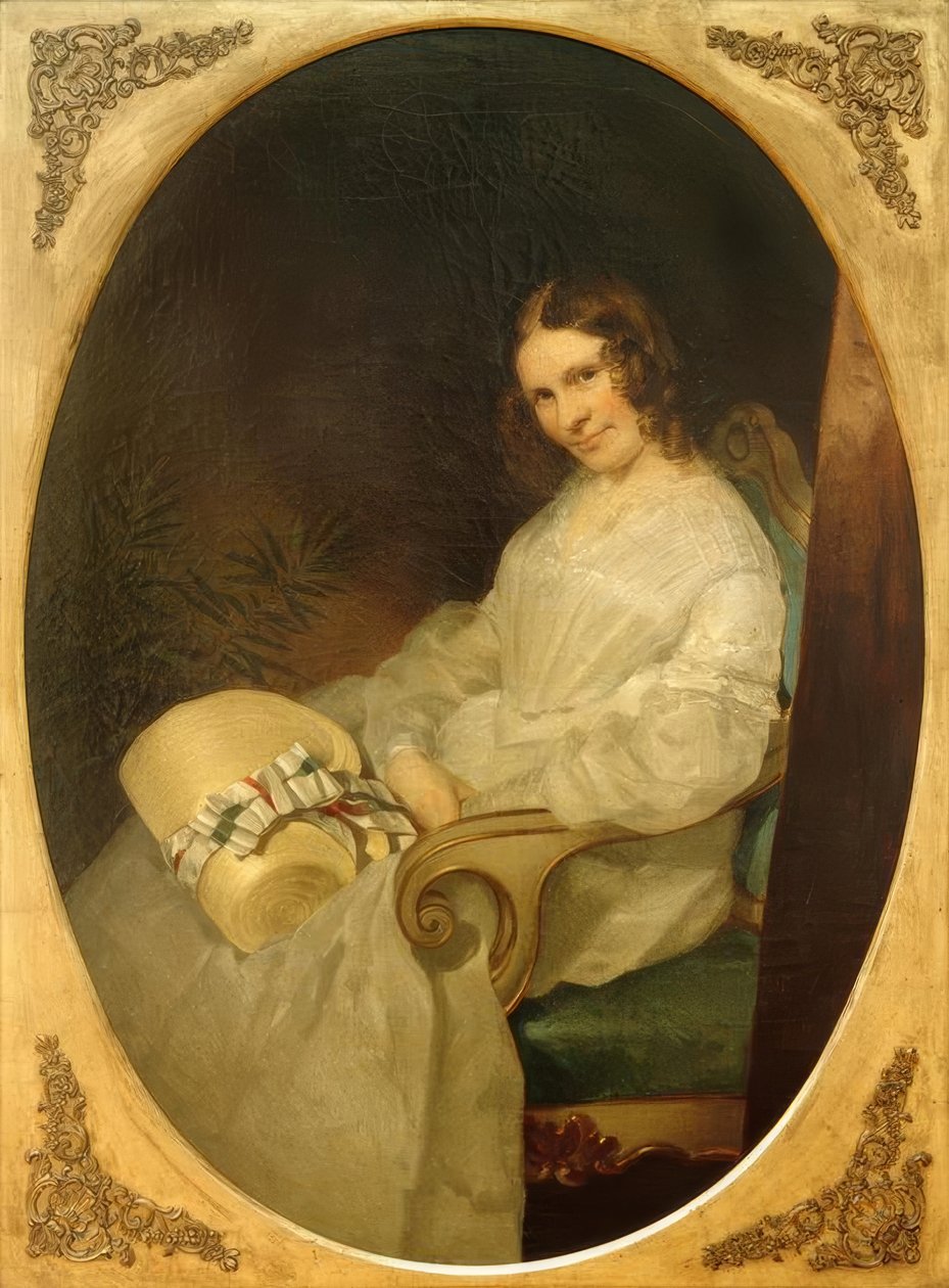 Porträtt av Minna Pompilia by Rayski av Louis Ferdinand von Rayski