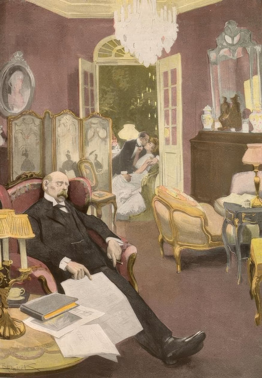 Åh, det var en vacker dröm: en julgran och på den hängde alla min frus älskare! av Ferdinand von Reznicek