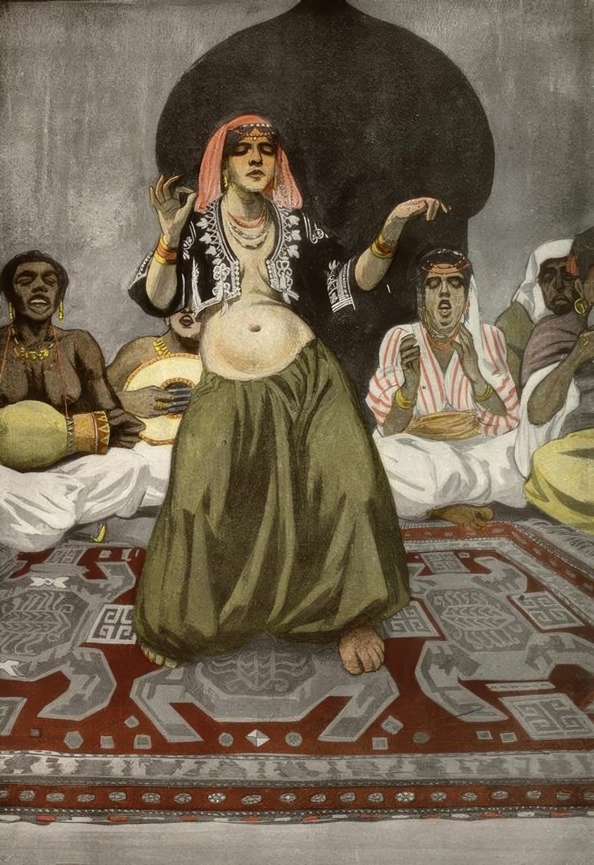 Reznicek / magdans / grafik 1906 av Ferdinand von Reznicek