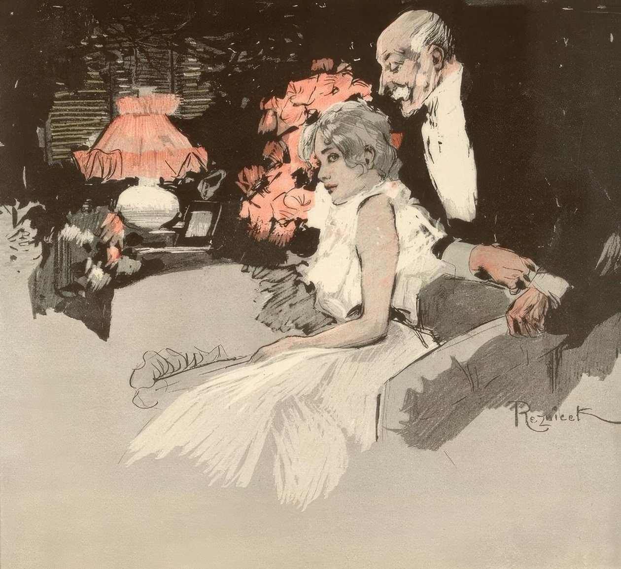Variola vaccin. /Fröken Lilly, du har jag bedårande av Ferdinand von Reznicek